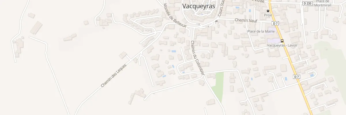 Plan du 132 Che du Colombier à Vacqueyras