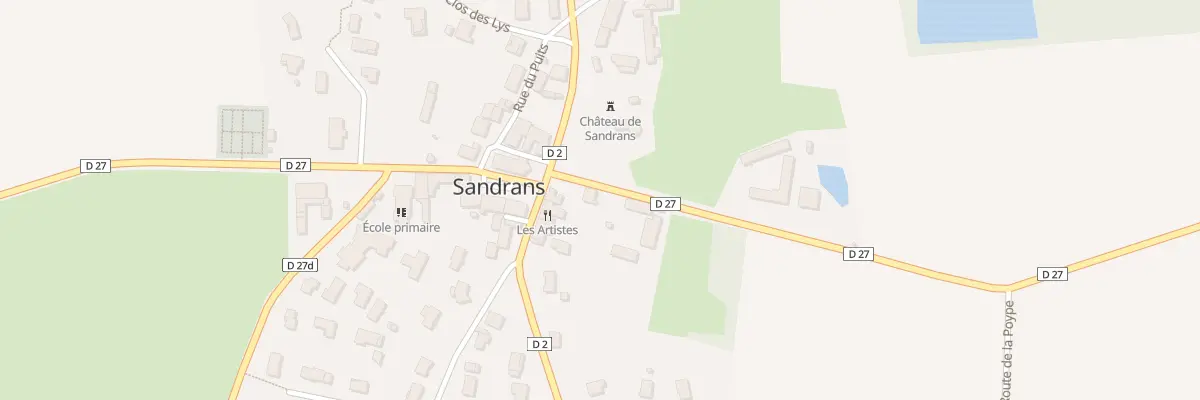 Plan du 27 Rte de la Chapelle à Sandrans