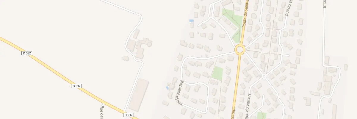 Plan du 12 Rue Jacques Brel à Granges-les-Beaumont