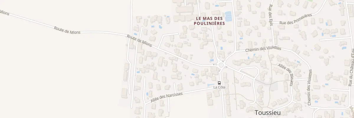 Plan du 7 Rte de Mions à Toussieu