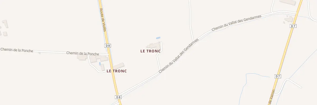 Plan du 5063 Les Debats à Vacqueyras