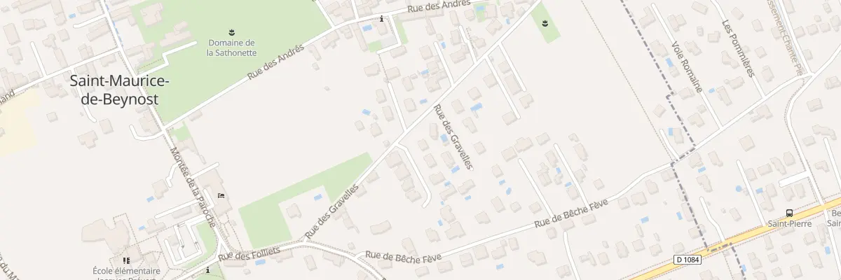 Plan du 14 Rue des Gravelles à Saint-Maurice-de-Beynost