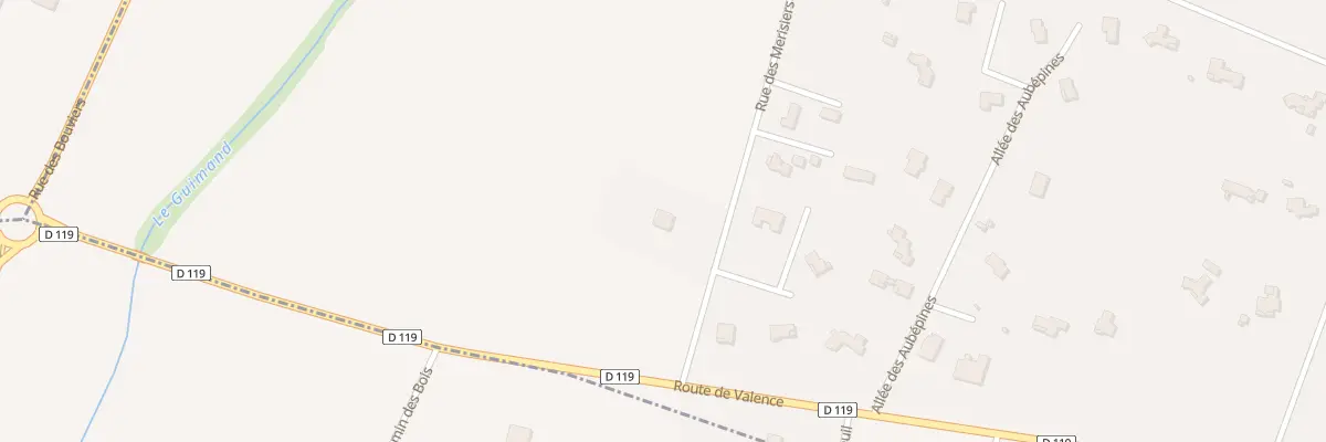 Plan du 11 Rue des Merisiers à Montélier