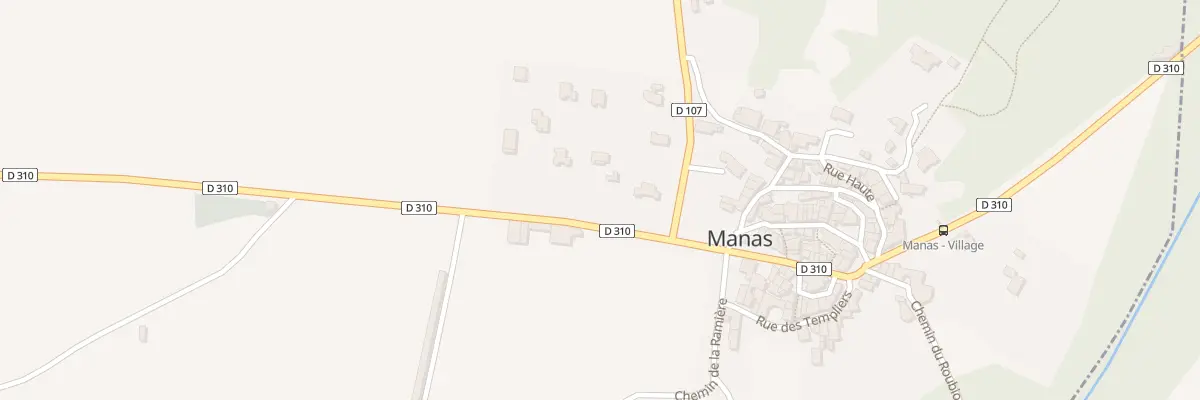 Plan du 70 Rte de Cleon d’Andran à Manas