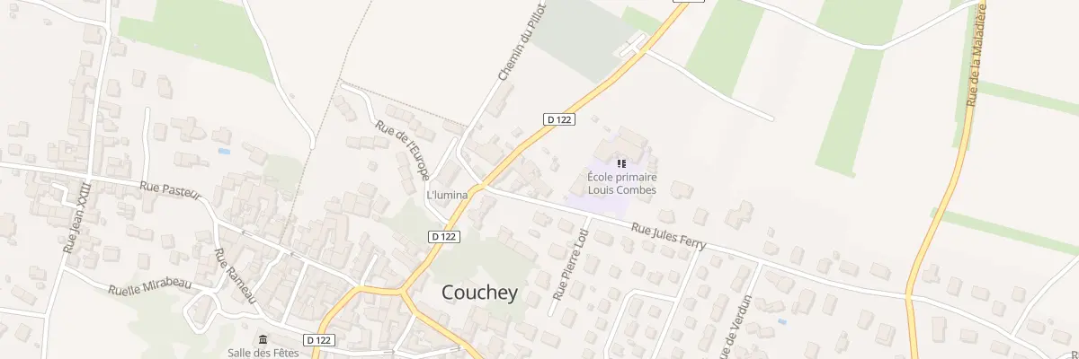 Plan du 5 Rue Jules Ferry à Couchey