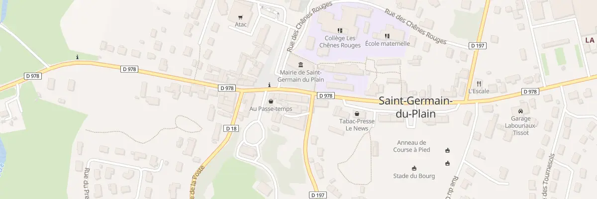 Plan du 2 Rte de Baudrières à Saint-Germain-du-Plain