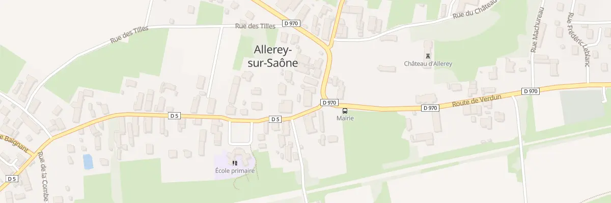 Plan du 2C Rte de Chalon à Allerey-sur-Saône