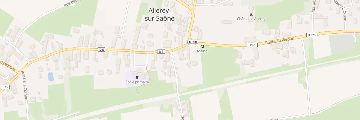 Plan du 1 Rte de Chalon à Allerey-sur-Saône