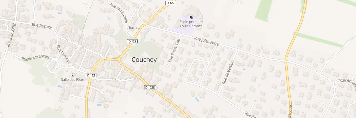 Plan du 5 Rue Pierre Loti à Couchey