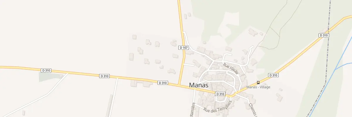 Plan du 85 Rte de Puy St Martin à Manas