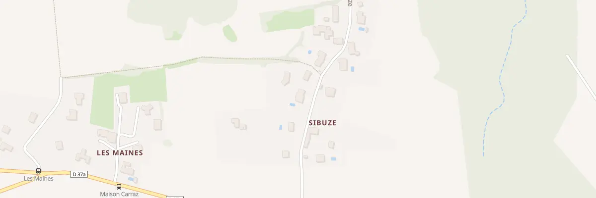 Plan du 231 Rte de Sibuze à Montseveroux