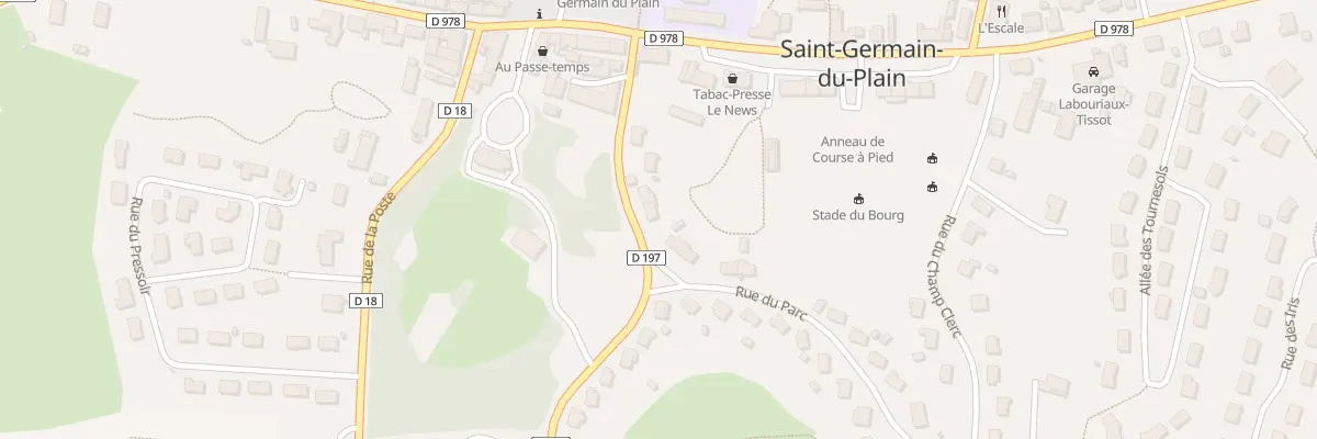 Plan du 9 Rte de Baudrières à Saint-Germain-du-Plain