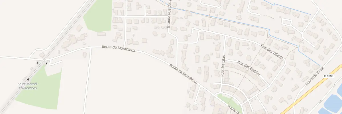 Plan du 1 Gr Grande Rue des Brevonnes à Saint-Marcel