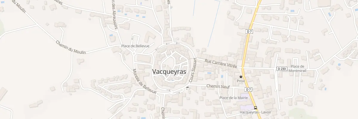 Plan du 5187 Rue du Château à Vacqueyras