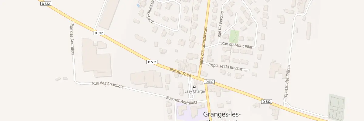 Plan du 1090 Rue du Tram à Granges-les-Beaumont