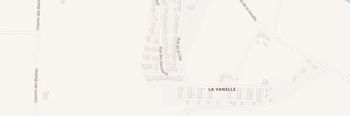 Plan de la Rue de la Cite à Châteauneuf-sur-Isère