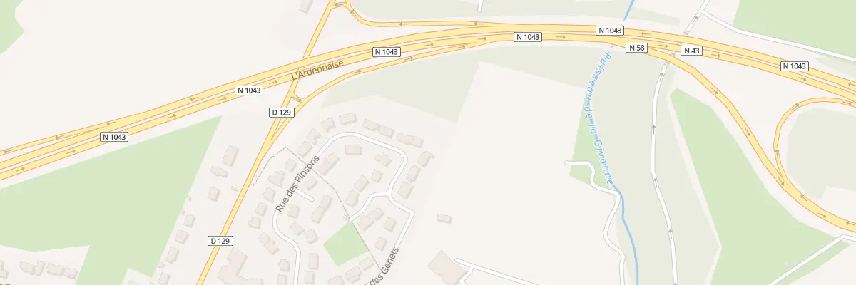Plan du 35 Rue des Pinsons à Bazeilles