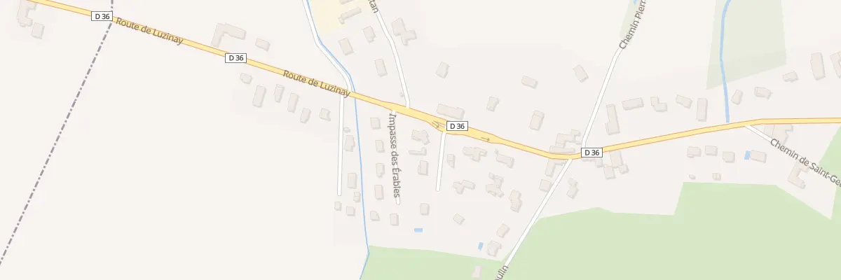 Plan du 1 Imp des Erables à Saint-Just-Chaleyssin