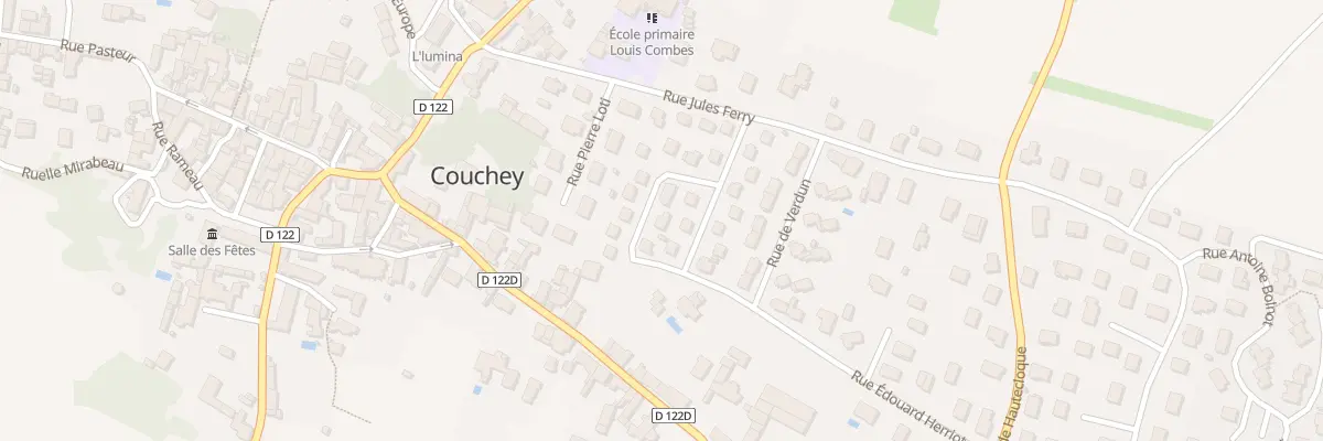 Plan du 3 Rue Lamartine à Couchey