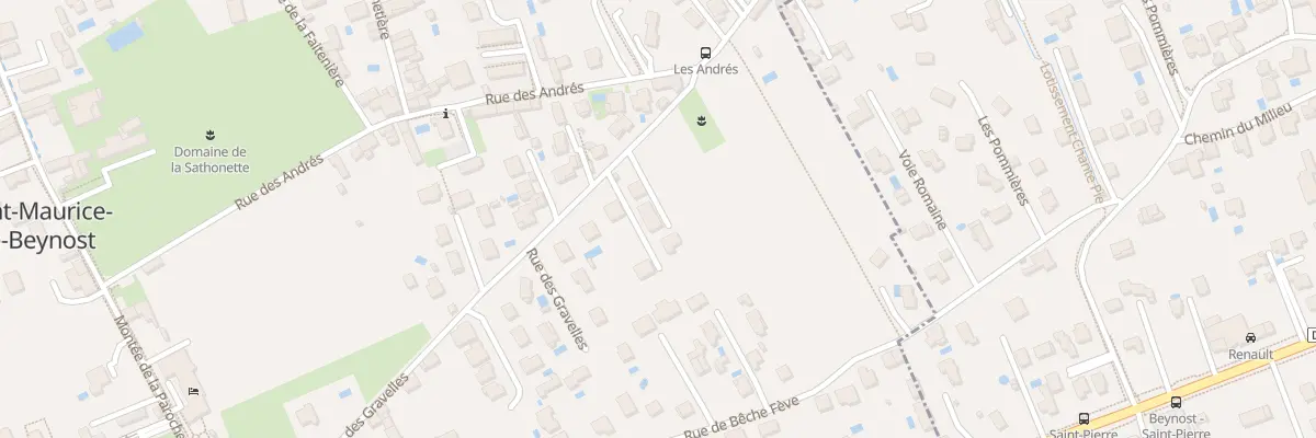 Plan du 26T Rue des Gravelles à Saint-Maurice-de-Beynost