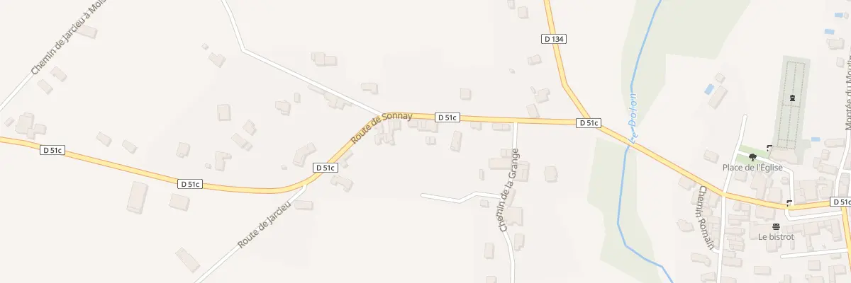 Plan du 245 Rte de Sonnay à Pact