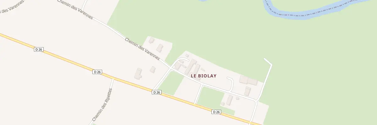 Plan du 298 Rte du Biolay à Saint-Étienne-sur-Reyssouze