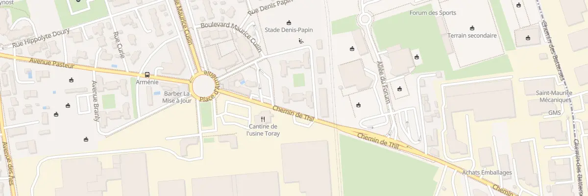 Plan du 8 Av Branly à Saint-Maurice-de-Beynost