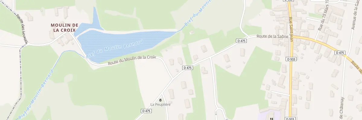 Plan du 298 Rte de Saône à Simandre