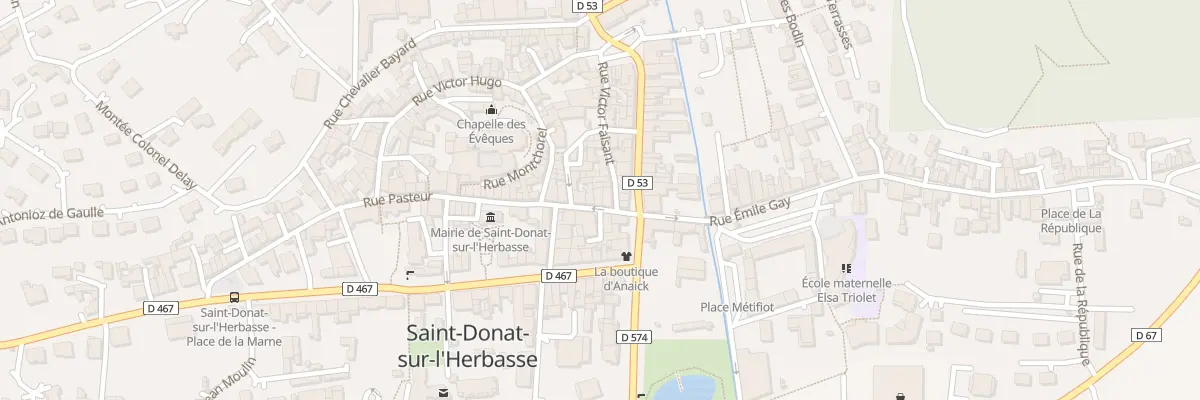 Plan du 4 Rue Pasteur à Saint-Donat-sur-l’Herbasse