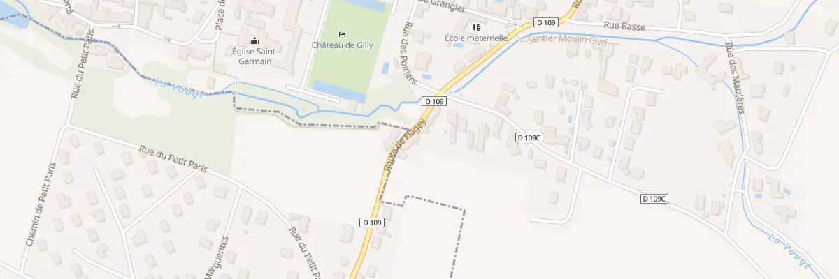Plan du 1 Rte de Flagey à Gilly-lès-Cîteaux