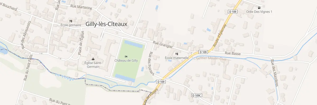 Plan du 2 Rue Grangier à Gilly-lès-Cîteaux