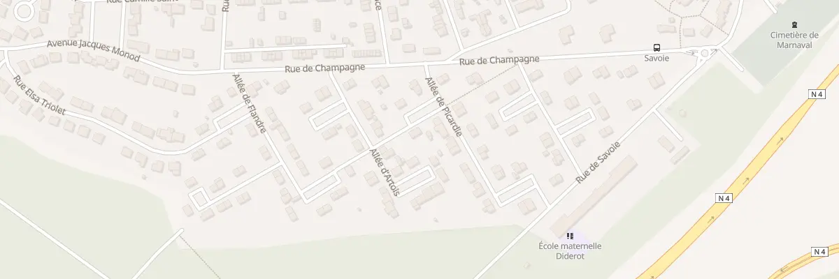 Plan du 8 All de Picardie à Saint-Dizier