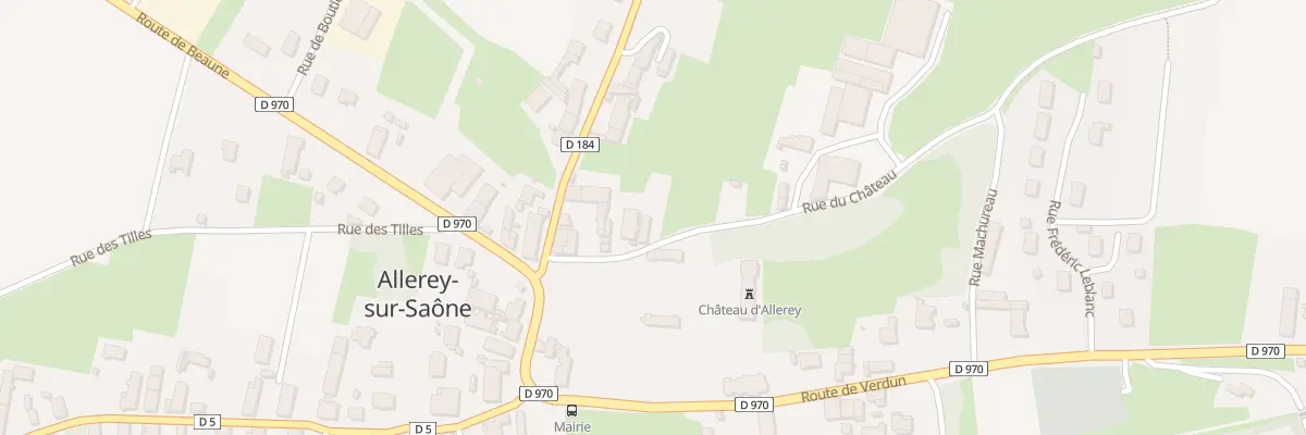 Plan du 5 Rue du Chateau à Allerey-sur-Saône