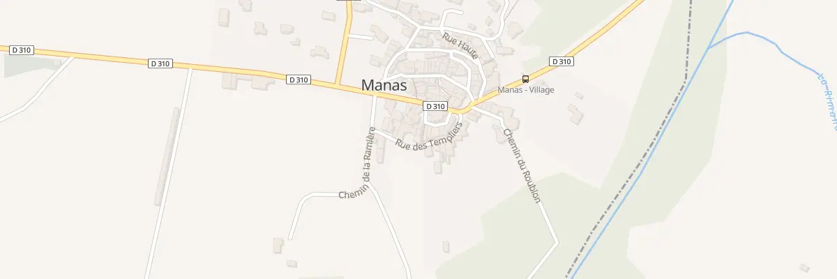 Plan du 70 Rue des Templiers à Manas