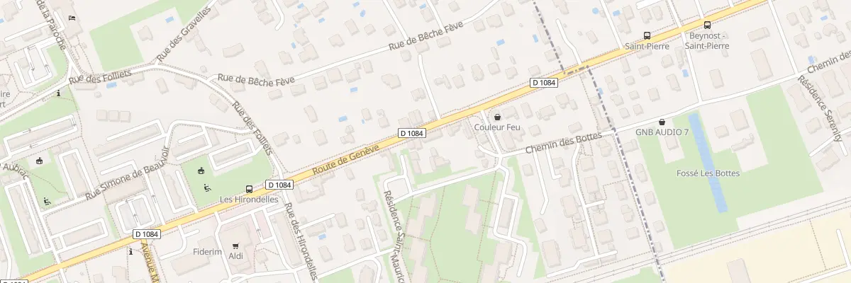 Plan du 66 Rte de Genève à Saint-Maurice-de-Beynost