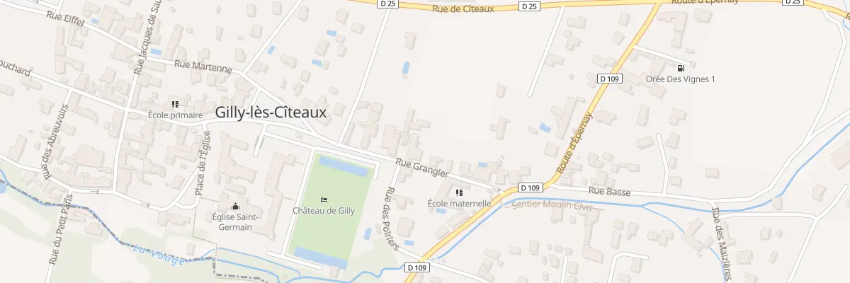 Plan du 5 Rue Grangier à Gilly-lès-Cîteaux