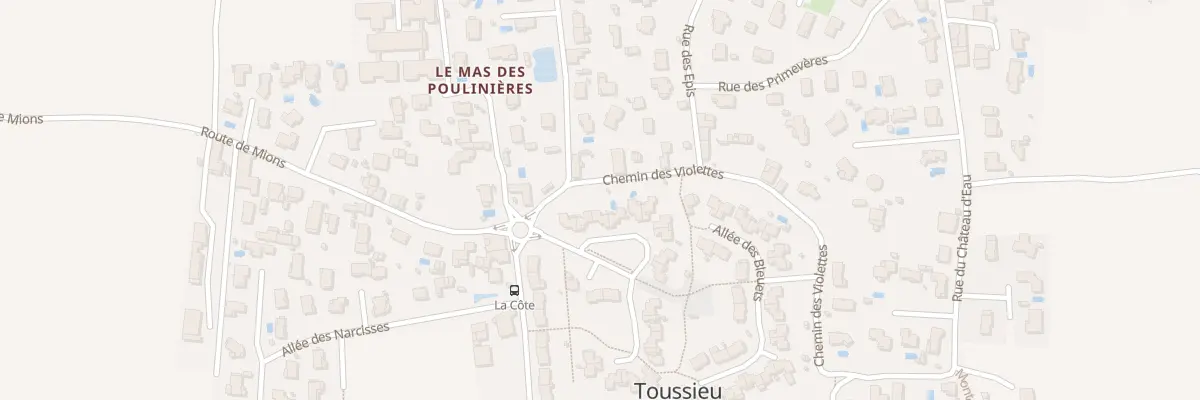 Plan du 5 All de la Bonnetiere à Toussieu
