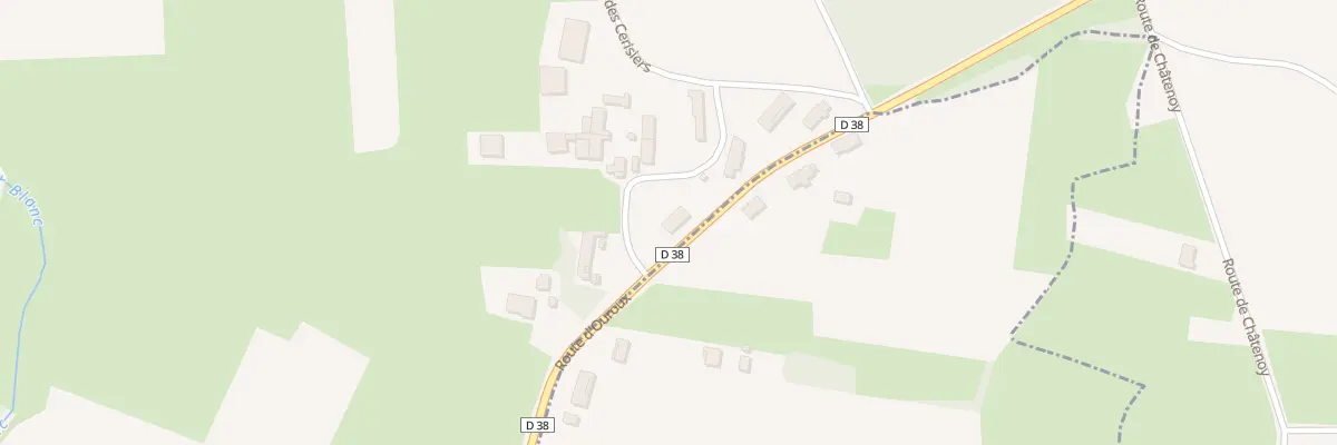 Plan du 4 Rte d’Ouroux à Saint-Christophe-en-Bresse