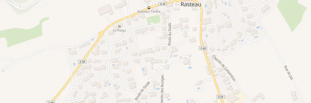 Plan du 174 Rte du Stade à Rasteau