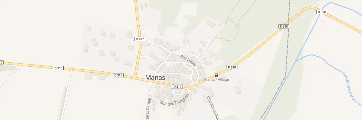 Plan du 55 Rue Haute à Manas