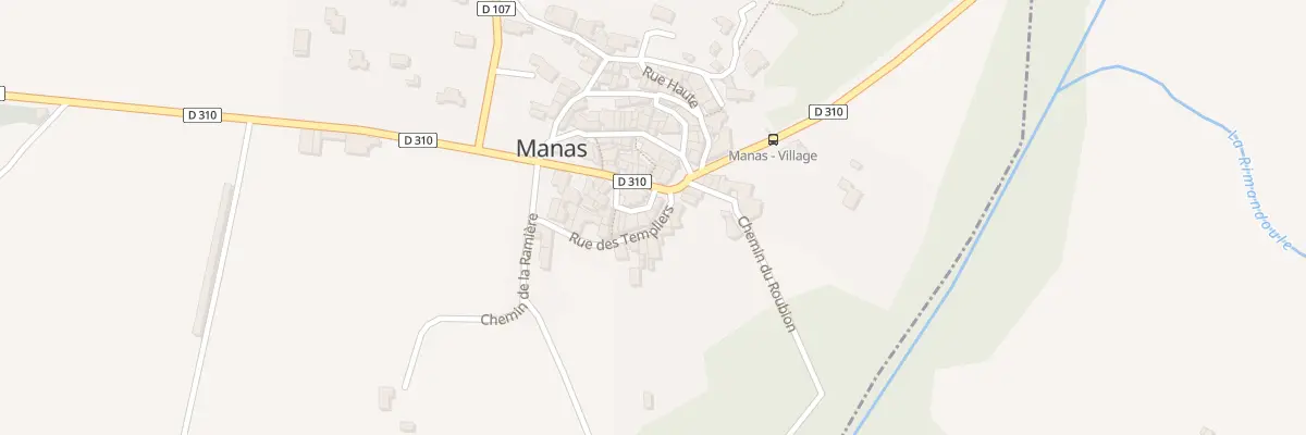 Plan du 3 Pl de l’Église à Manas