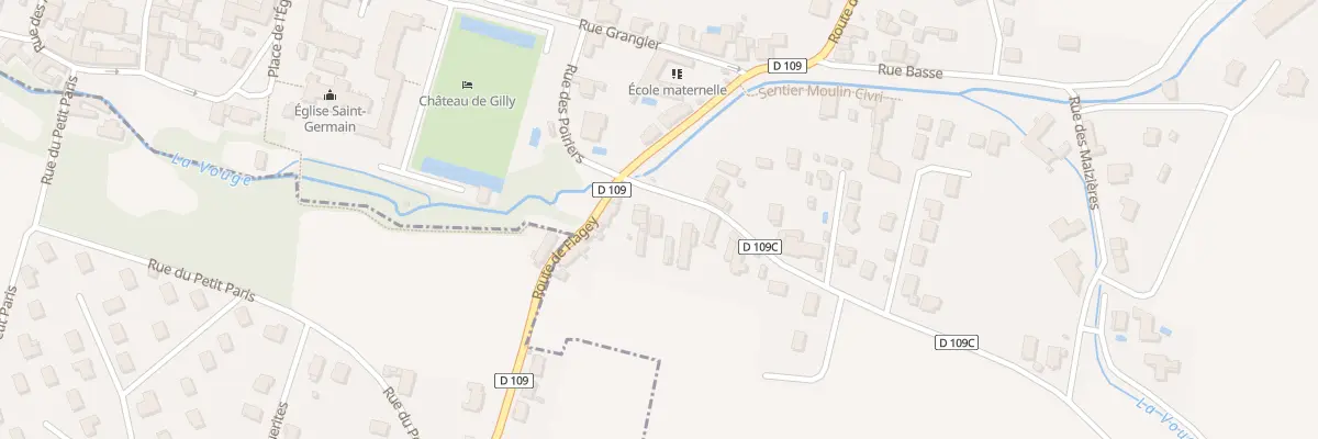 Plan du 4 Rte de Saint-Bernard à Gilly-lès-Cîteaux