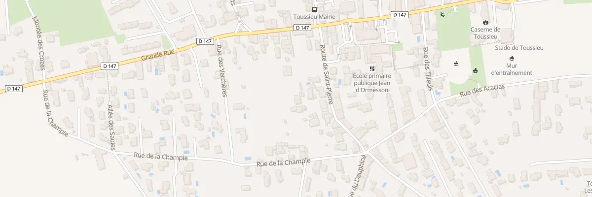 Plan du 8 Rte de Saint Pierre à Toussieu
