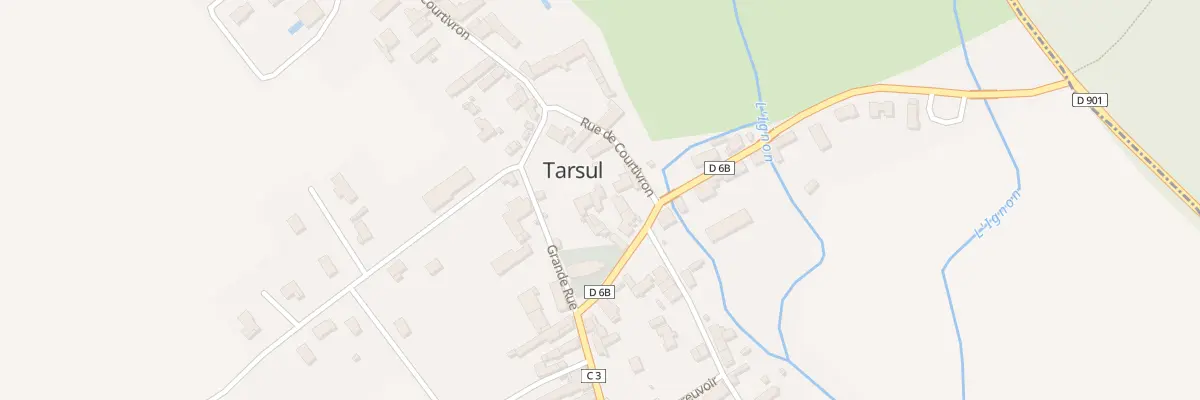 Plan du 9001 Rue de Courtivron à Tarsul