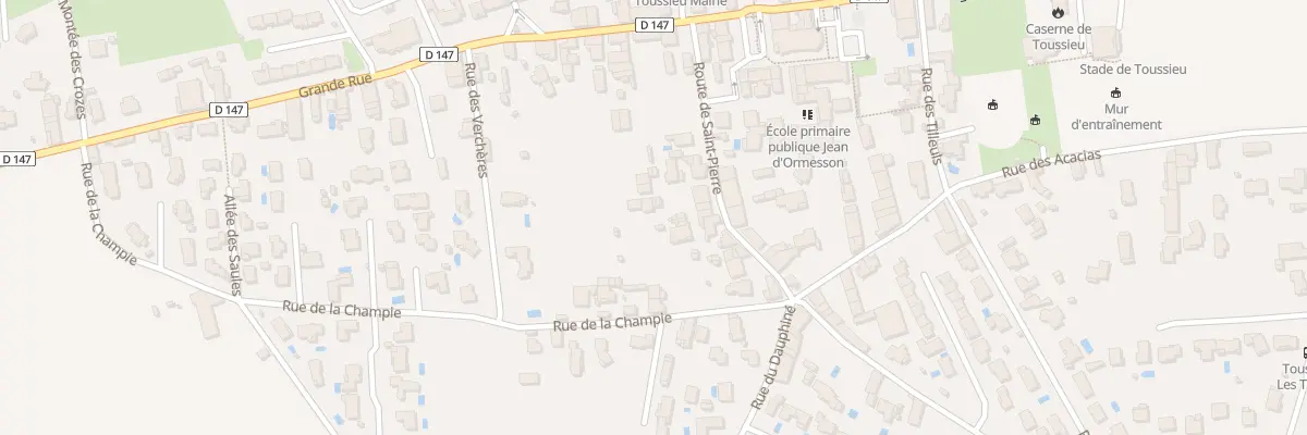Plan du 8 Rte de St Pierre à Toussieu