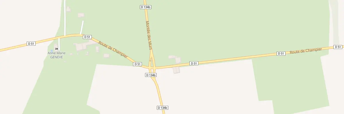 Plan du 1400 Rte de Champier à Moissieu-sur-Dolon