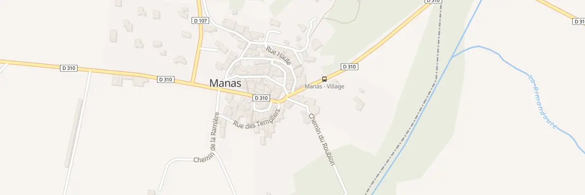 Plan du 2 Rte de Pont de Barret à Manas