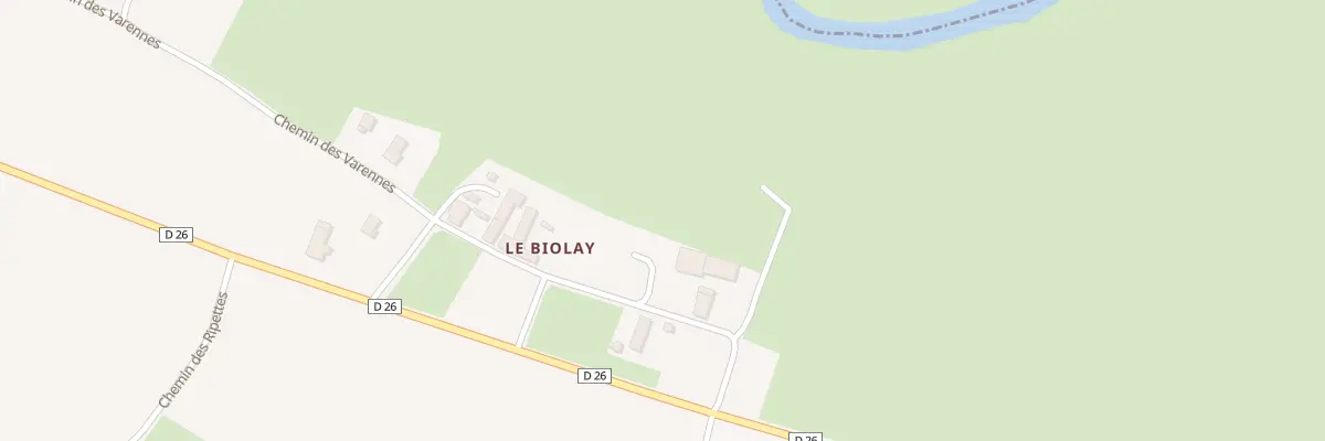 Plan du 132 Rte du Biolay à Saint-Étienne-sur-Reyssouze