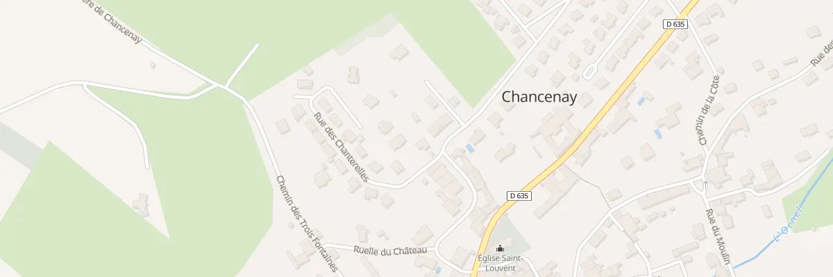 Plan du 28 Che du Chateau à Chancenay