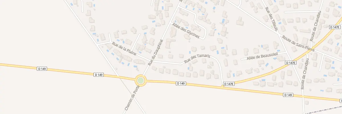 Plan du 3 Rue des Tamaris à Toussieu